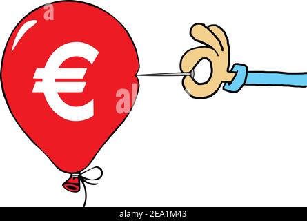 Euro baloon Stock Vector