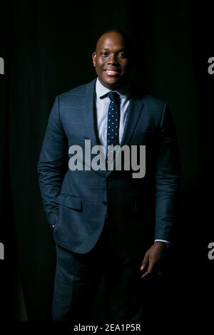 Johannesburg, South Africa - August 24, 2016: Black African businessman, Public Speaker and Entrepreneur Vusi Thembekwayo Stock Photo