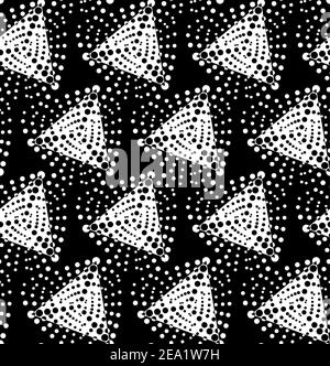 Vector Abstract Stippled Seamless Patterns Stock Vector