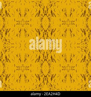 Abstract yellow and brown background with grunge hand drawn element. Geometric seamless pattern for wallpaper, web page, textures, fabric, textile Stock Vector