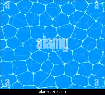 Blue water texture as a background for design Stock Vector
