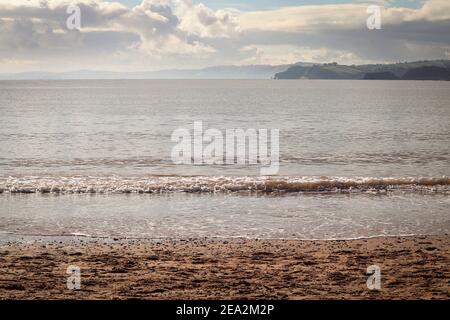 Exmouth seafront beach in Devon Stock Photo