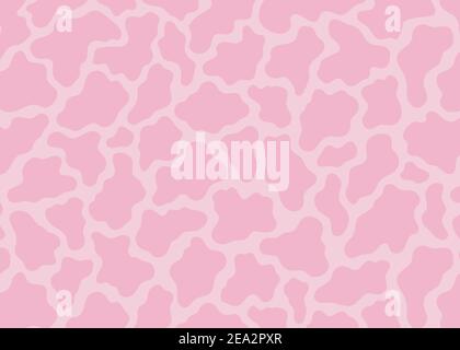 Cow skin pattern design. Simple wide cow vector illustration background. Wildlife fur skin for web, surface, background, graphic design. Stock Vector