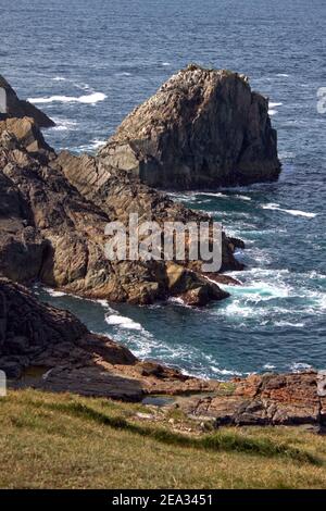 Malin Head in County Donegal, the northernmost point of Ireland Stock Photo