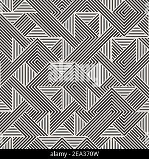 Vector seamless pattern. Modern stylish abstract texture. Repeating geometric tiles Stock Vector
