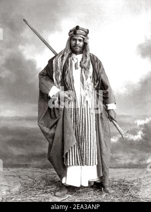 Late 19th century photograph - Bedouin man, Egypt, c.1880's Stock Photo