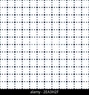 seamless pattern of shapes of different sizes forming a dotted grid. Stock Vector