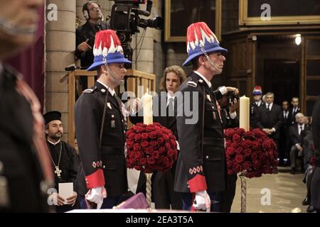 Andrea Casiraghi attends the funeral service for the late Prince Rainier III of Monaco at St Nicolas Cathedral in Monaco on April 15, 2005. Photo by pool/ABACA Stock Photo