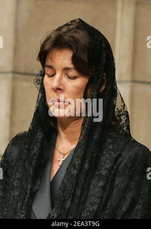 Princess Caroline of Hanover attends her father Prince Rainier III's