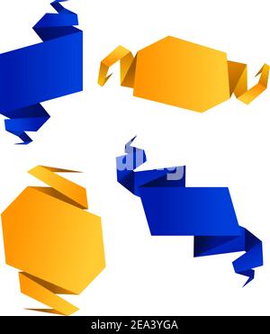 Abstract paper template - origami style Stock Vector Image & Art - Alamy