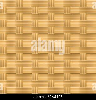 Wicker seamless pattern for organic background design Stock Vector