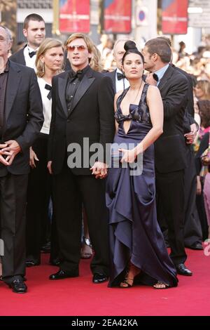French actor Benoit Magimel and girlfriend Nikita arrive for the screening of the film 'Cache' directed by Michael Haneke as part of the 58th International Cannes Film Festival, in Cannes, southern France, on May 14, 2005. Photo by Hahn-Klein-Nebinger/ABACA Stock Photo