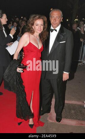 Caroline gruosi scheufele and fawaz gruosi hi res stock