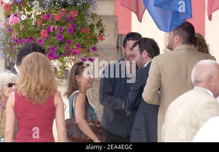 Axelle Laffont attends the wedding of French actor Bruno Solo ( Lassalle) and Veronique Clochepin at the City hall of Saint-Germain-Les-Corbeil, France on June 24, 2005. Photo by Bruno Klein/ABACA. Stock Photo