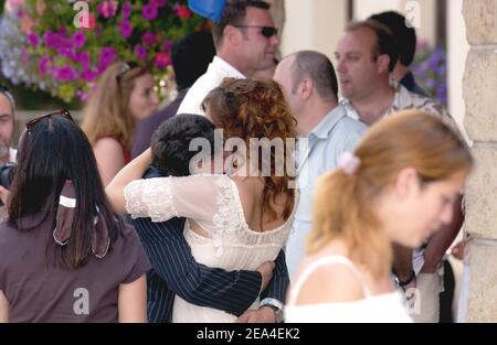 Wedding of French actor Bruno Solo ( Lassalle) and Veronique Clochepin at the City hall of Saint-Germain-Les-Corbeil, France on June 24, 2005. Photo by Bruno Klein/ABACA. Stock Photo