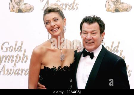 French actor Martin Lamotte and his wife at the 45th TV Festival of Monte Carlo Closing ceremony at the Grimaldi Forum in Monaco on July 1, 2005. Photo by Gerald Holubowicz/ABACAPRESS.COM Stock Photo