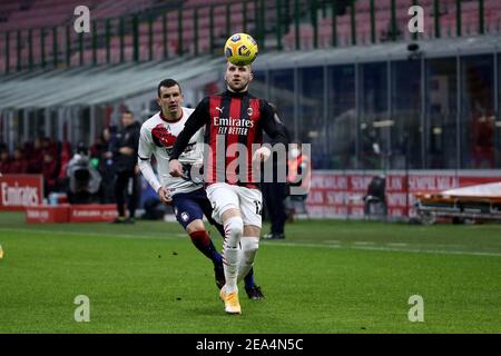 2/7/2021 - Serie A championship, MILAN vs CROTONE in the photo: REBIC (Photo by IPA/Sipa USA) Stock Photo