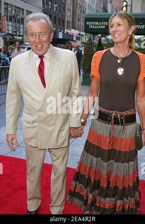 Sir David Frost and Lady Carina Frost arrive at the premiere of 'Asylum' in Manhattan, New York City, USA, on August 9, 2005. Photo by William Gratz/ABACAPRESS.COM. Stock Photo