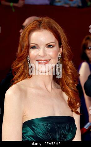 US actress and 'Desperate Housewives' Star Marcia Cross attends the 57th Annual Emmy Awards at the Shrine Auditorium. Los Angeles, September 18th, 2005. Photo by Lionel Hahn/ABACAPRESS.COM. Stock Photo