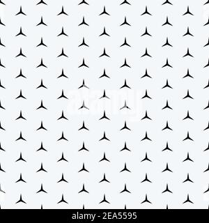 Three-ray star pattern. Seamless loop vector. Stock Vector