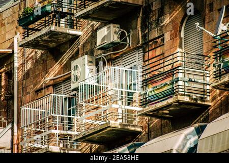 Jerusalem Israel December 13, 2019 View of the facade of a modern building in the streets of Jerusalem in Israel Stock Photo