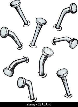 Screw Bolt Heads Set Different Types Stock Vector (Royalty Free) 564005548  | Shutterstock