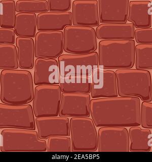 Abstract stone wall seamless background for texture design Stock Vector