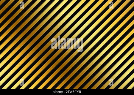 Black and gold stripes background Stock Vector