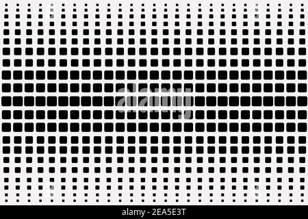Beautiful rounded black square pattern Stock Vector