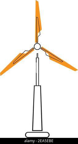 turbine windmill energy icon vector illustration design - Vector Stock Vector