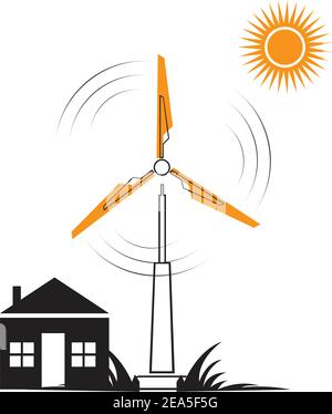 turbine windmill energy icon vector illustration design - Vector Stock Vector