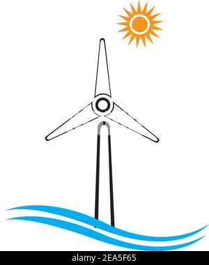 turbine windmill energy icon vector illustration design - Vector Stock Vector