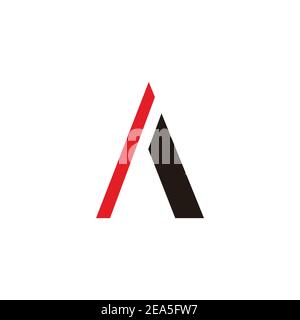 letter a simple triangle motion logo vector Stock Vector