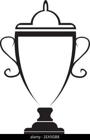 trophy icon vector illustration design template Stock Vector