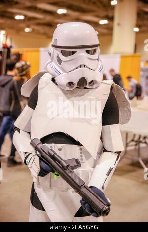 A Star Wars comic book is seen in a store in Krakow, Poland, on October ...
