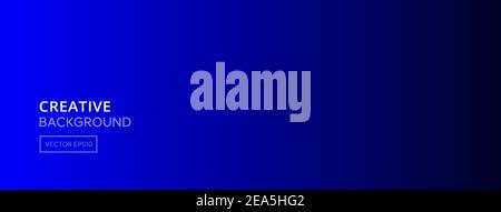Abstract gradient dark blue banner background Stock Vector