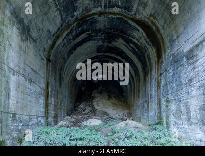 Ruined Laurel-Glenwood Tunnel (AKA the Glenwood Tunnel) Northern Portal Stock Photo