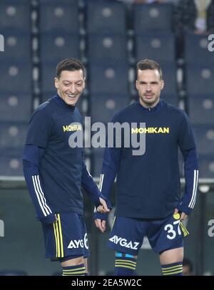 Fenerbahce’s Mesut Ozil, during Fenerbahce - Galatasaray Turkish Super League Game at Fenerbahce Stadium in Istanbul, Turkey, November 6, 2021. Photo by Tolga Adanali/Depo Photos/ABACAPRESS.COM. Stock Photo