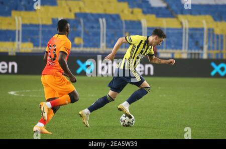 Fenerbahce’s Mesut Ozil, during Fenerbahce - Galatasaray Turkish Super League Game at Fenerbahce Stadium in Istanbul, Turkey, November 6, 2021. Photo by Tolga Adanali/Depo Photos/ABACAPRESS.COM. Stock Photo