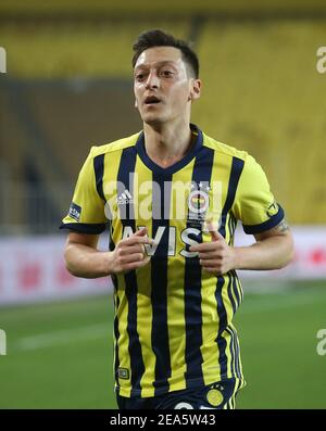 Fenerbahce’s Mesut Ozil, during Fenerbahce - Galatasaray Turkish Super League Game at Fenerbahce Stadium in Istanbul, Turkey, November 6, 2021. Photo by Tolga Adanali/Depo Photos/ABACAPRESS.COM. Stock Photo