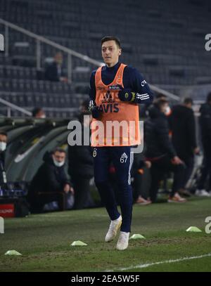 Fenerbahce’s Mesut Ozil, during Fenerbahce - Galatasaray Turkish Super League Game at Fenerbahce Stadium in Istanbul, Turkey, November 6, 2021. Photo by Tolga Adanali/Depo Photos/ABACAPRESS.COM. Stock Photo