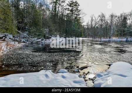 Cordova Falls Conservation Area Crowe River Cordova Lake Peterborough County Ontario Canada Stock Photo