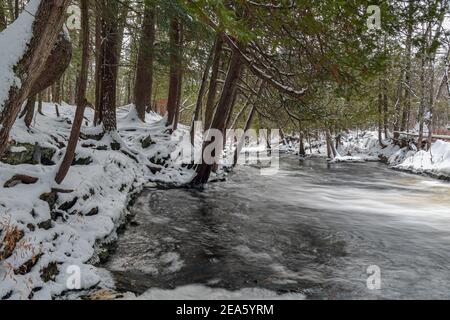 Cordova Falls Conservation Area Crowe River Cordova Lake Peterborough County Ontario Canada Stock Photo