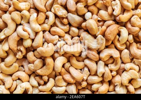 Cashew nuts background. Healthy snack concept. Organic cashew. Stock Photo