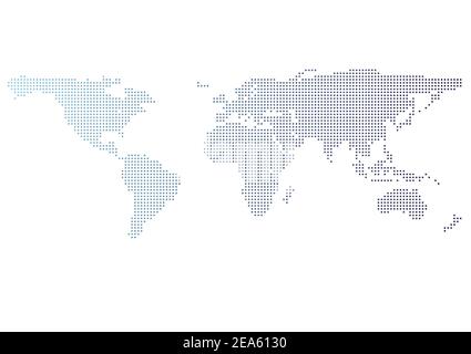 map of world with square dot and gradient color, vector EPS10, Element of this image furnished by Nasa Stock Vector