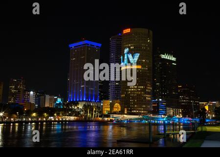 Tampa, Florida, USA, February 4, 2021, The Weeknd answers questions from  the press during the Super Bowl LV Half Time Show Press Conference (Photo  Credit: Marty Jean-Louis) Credit: Marty Jean-Louis/Alamy Live News