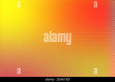 Pop art colorful comics book magazine cover. Polka dots neon red and yellow background. Cartoon funny retro pattern. Vector halftone illustration. 90 Stock Vector