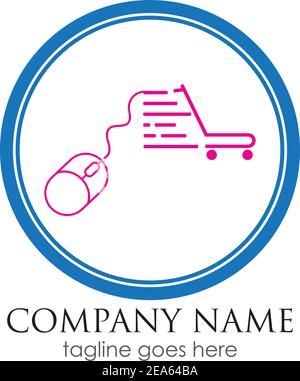 technology online shop vector illustration design template Stock Vector