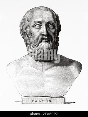 Athens. Greece. Portrait bust of the philosopher Metrodorus of ...