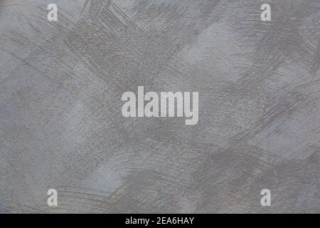 Painted concrete wall texture. Grey cement plaster wall background Stock Photo